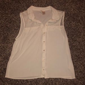 H&M white short sleeve